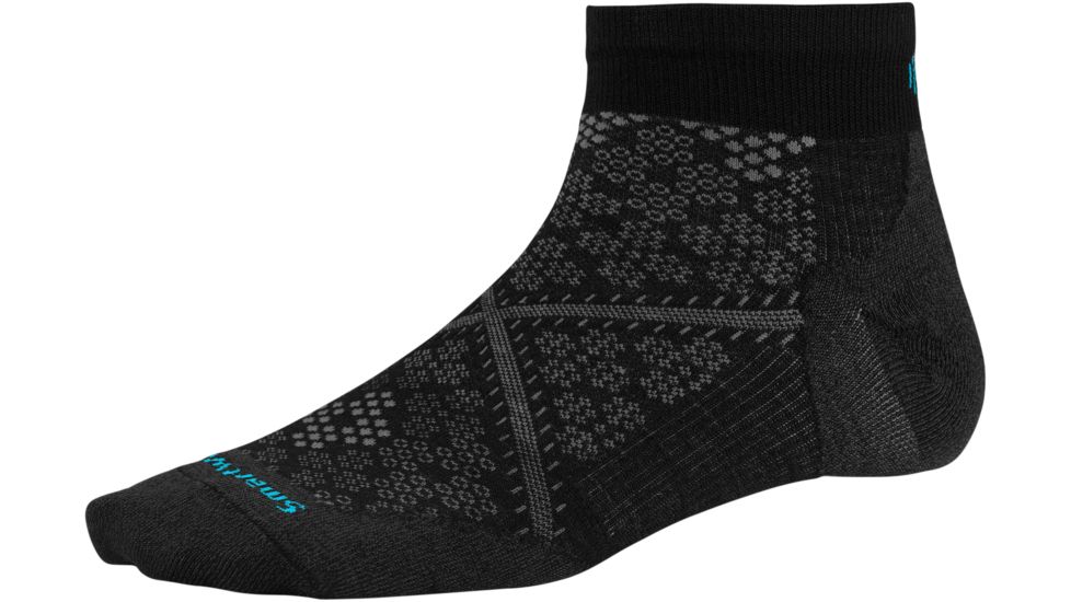 Smartwool PhD Run Ultra Light Low Cut Sock - Women's-Black-Small