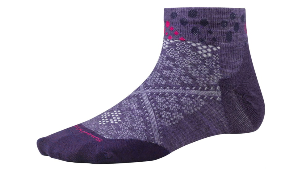 Smartwool PhD Run Ultra Light Low Cut Sock - Womens-Desert Purple-Small