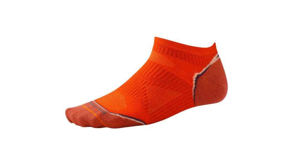 Smartwool PhD Run Ultra Light Micro Sock - Men's-Orange-Large