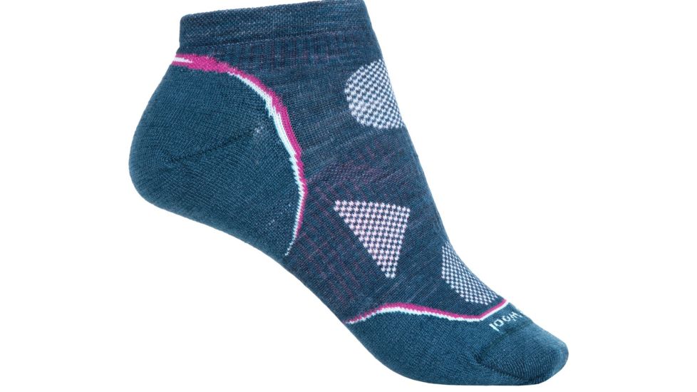 Smartwool PhD Run Ultra Light Micro Sock - Women's-Deep Sea-Small