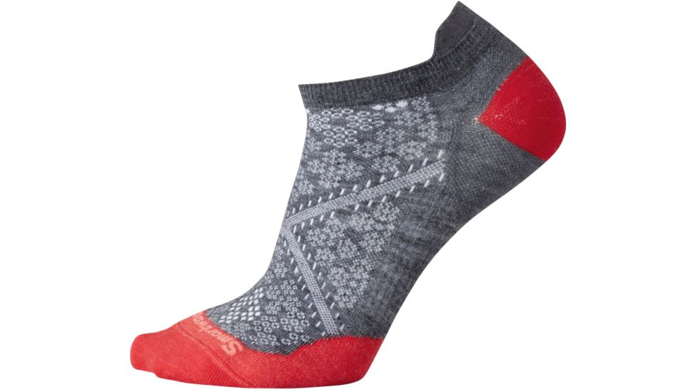 Smartwool PhD Run Ultra Light Micro Sock - Women's-Medium Gray-Medium