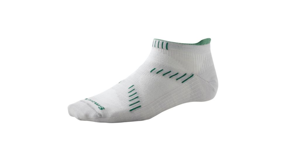 Smartwool PhD Run Ultra Light Micro Sock - Women's-Silver Grey Heather-Medium