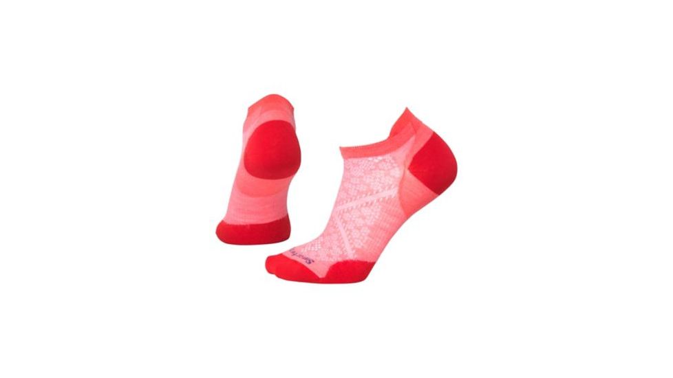 Smartwool PhD Run Ultra Light Micro Sock - Women's, Bright Coral-Bright Coral, Medium SW0SW188A94-M