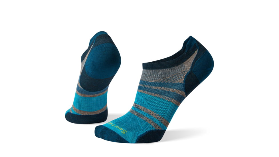 Smartwool PhD Run Ultra Light Pattern Micro Socks, Fossil, Large, SW001403880-L