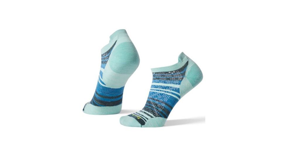 Smartwool PhD Run Ultra Light Striped Micro - Womens, Mint, Large, SW001410362-L