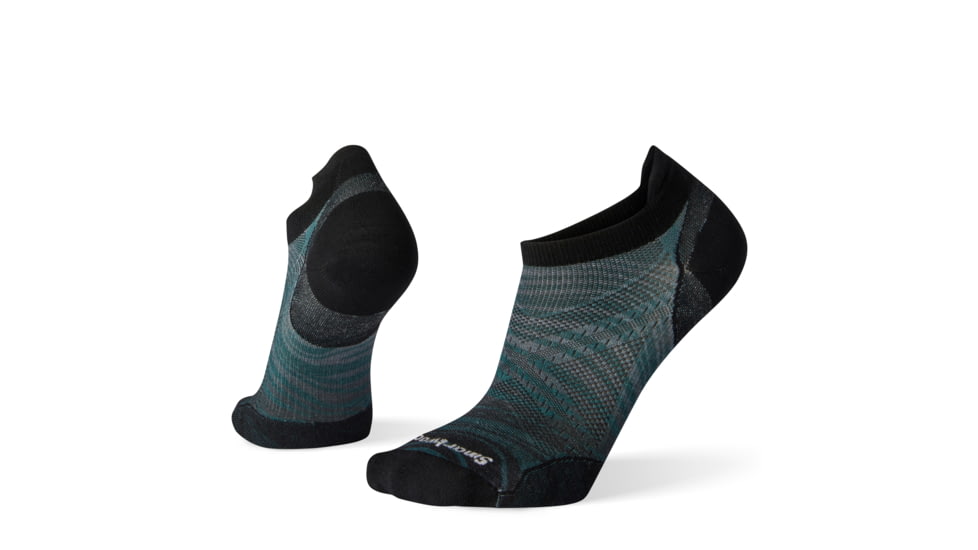 Smartwool PhD Run Ultra Light Wave Print Micro Socks - Mens, Taupe, Large, SW001259236-L
