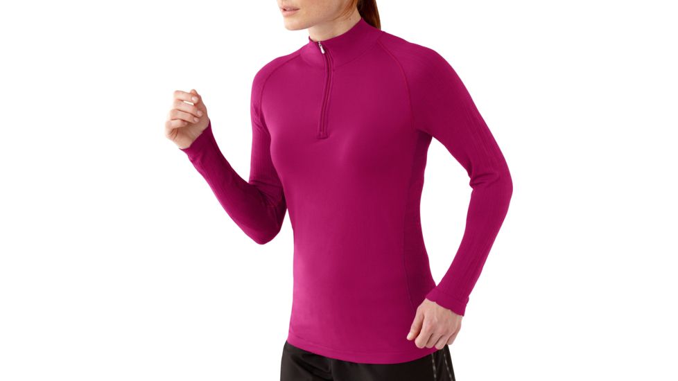 Smartwool PhD Run Zip T - Women's-Berry-X-Small