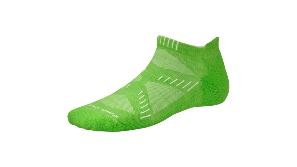 Smartwool PhD Running Light Micro Sock - Women's-Lime-Small