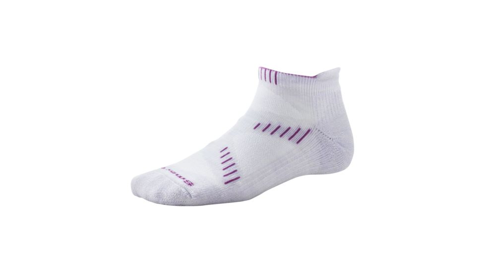 Smartwool PhD Running Light Micro Sock - Women's-Small-Silver/Violet