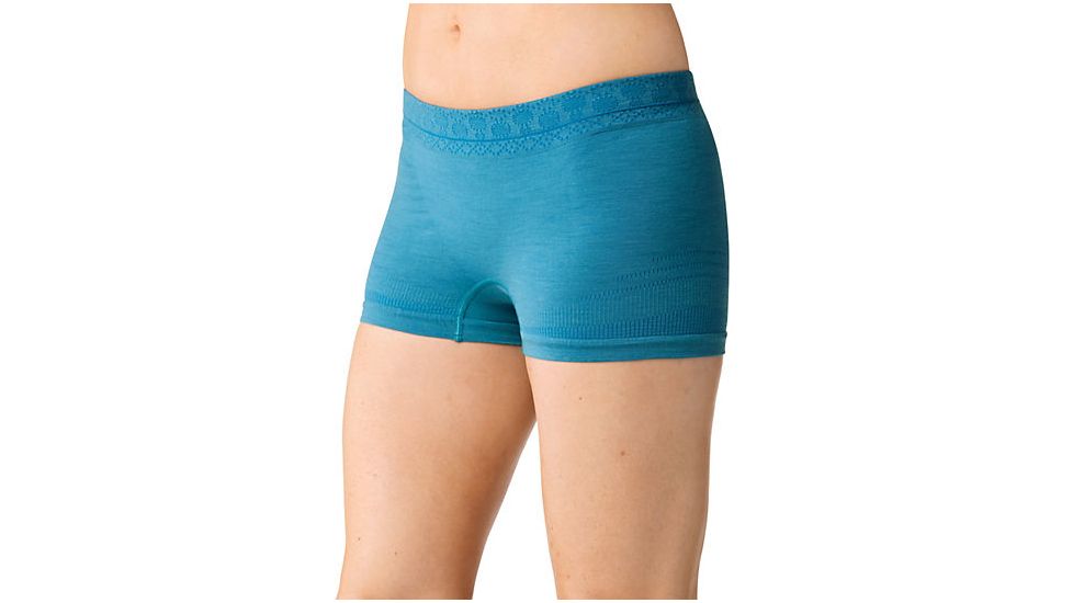 Smartwool PhD Seamless Boy Short, Glacial Blue, Small, SW015001781S
