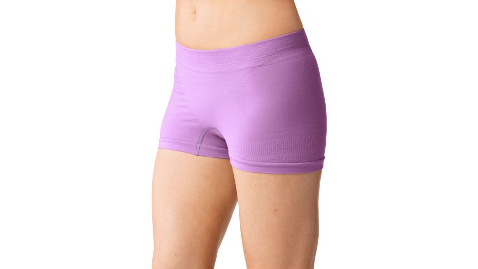 Smartwool PhD Seamless Boy Short - Women's-Lilac-Large