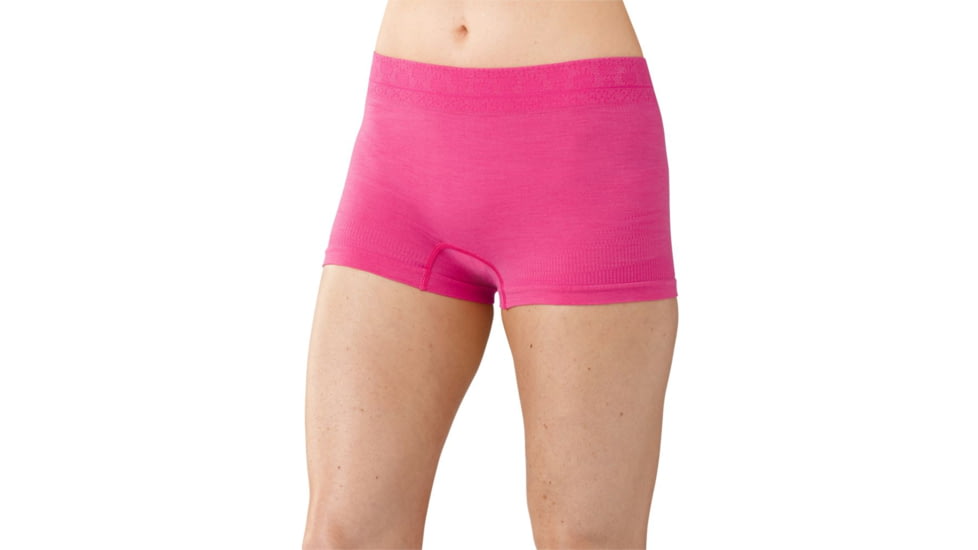 Smartwool PhD Seamless Boy Short - Women's-Bright Pink-Medium