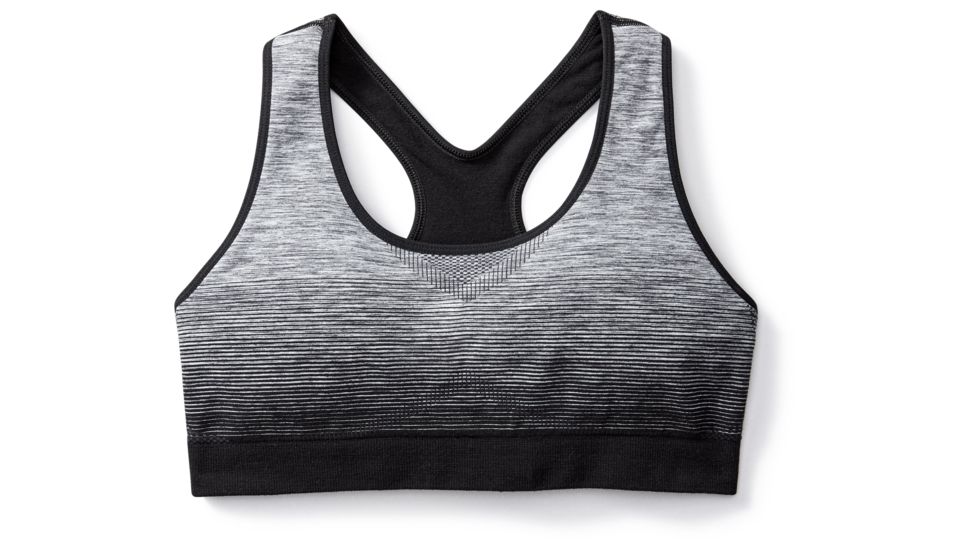 Smartwool PhD Seamless Racerback Bra Womens, Black, S, SW016024001-S