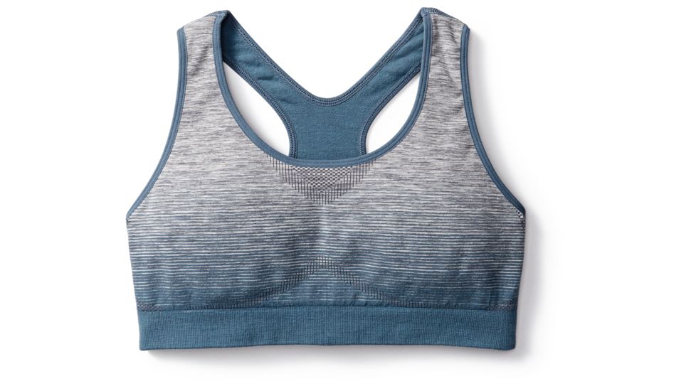 Smartwool PhD Seamless Racerback Bra Womens, Dark Blue Steel, XS, SW016024292-XS