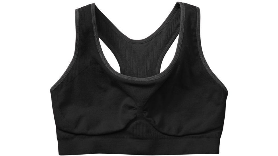 Smartwool PhD Seamless Racerback Bra - Women's-Black-X-Small