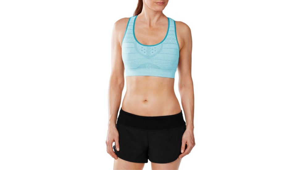 PhD Seamless Racerback Bra - Womens-Light Capri Heather-Small