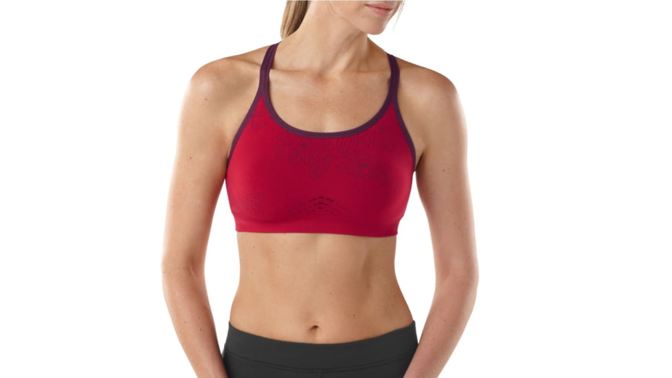Smartwool PhD Seamless Strappy Bra - Women's-Persian Red-Small