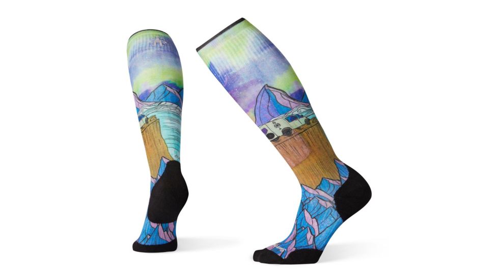 Smartwool PhD Ski Light Elite Northern Dreams Print Socks - Womens, Multi Color, Small, SW001185150-S