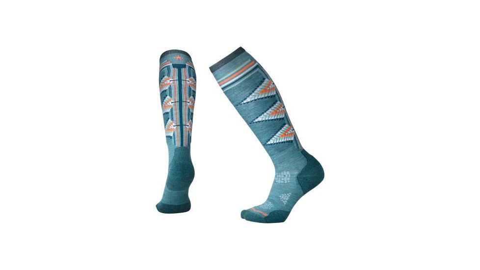 Smartwool PhD Ski Light Pattern Sock - Women's, Mediterranean Green, Medium SW001331A19-M