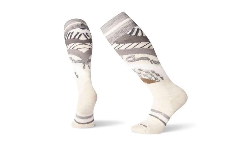 Smartwool PhD Ski Light Pattern Socks - Womens, Moonbeam, Small, SW001039A81-S