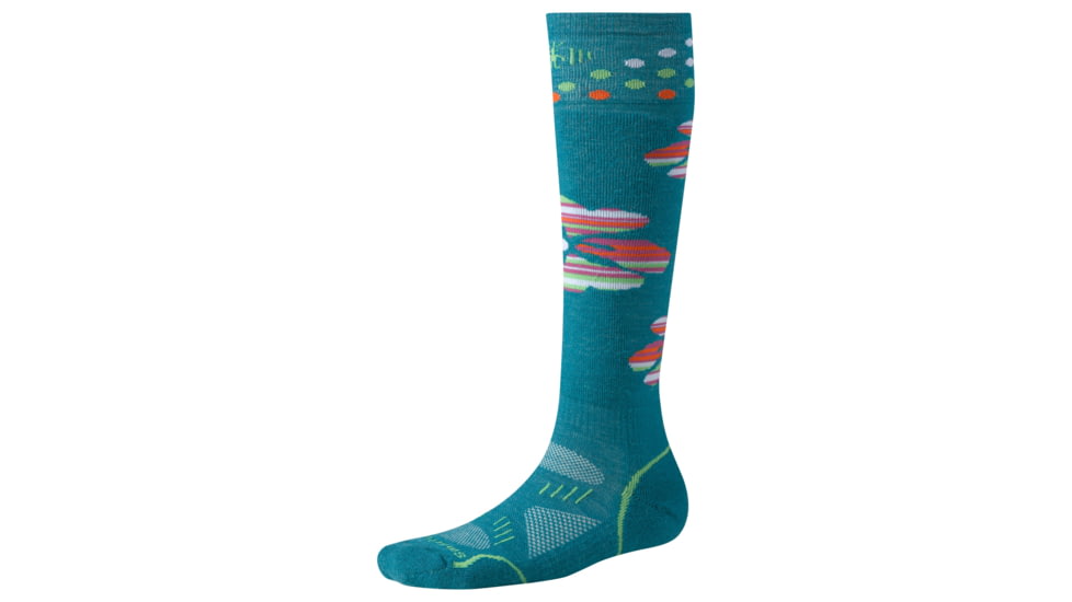 Smartwool PhD Ski Light Sock - Women's-Small-Teal