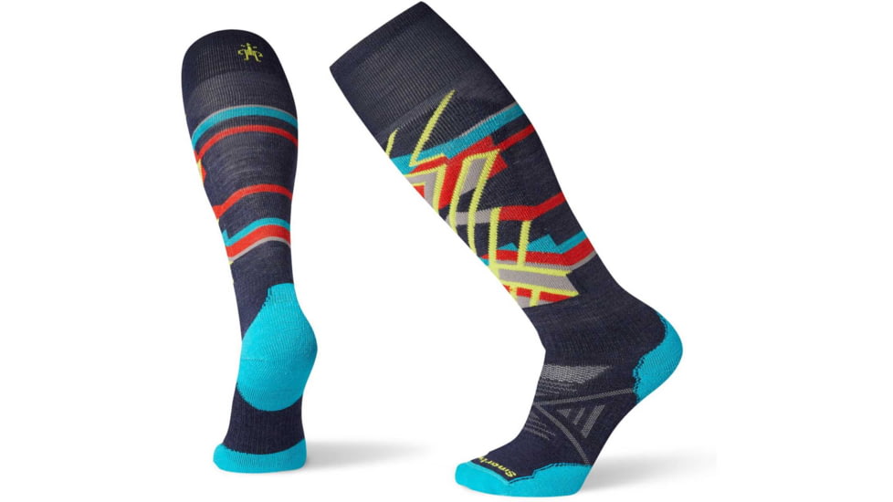Smartwool PhD Ski Medium Pattern Sock - Mens, Deep Navy, Large, SW001181092-DEEP NAVYL