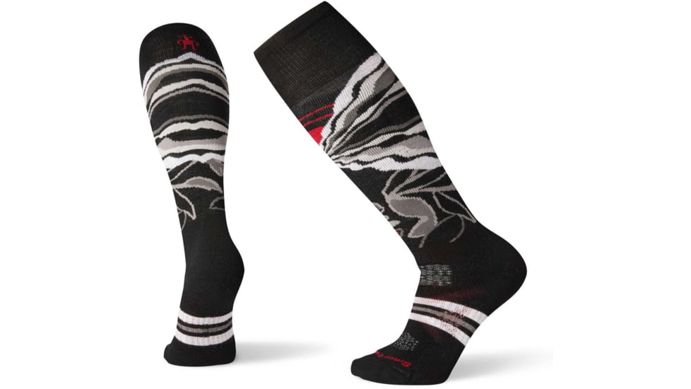 Smartwool PhD Ski Medium Pattern Sock - Womens, Black, Large, SW003992001-BLACKL