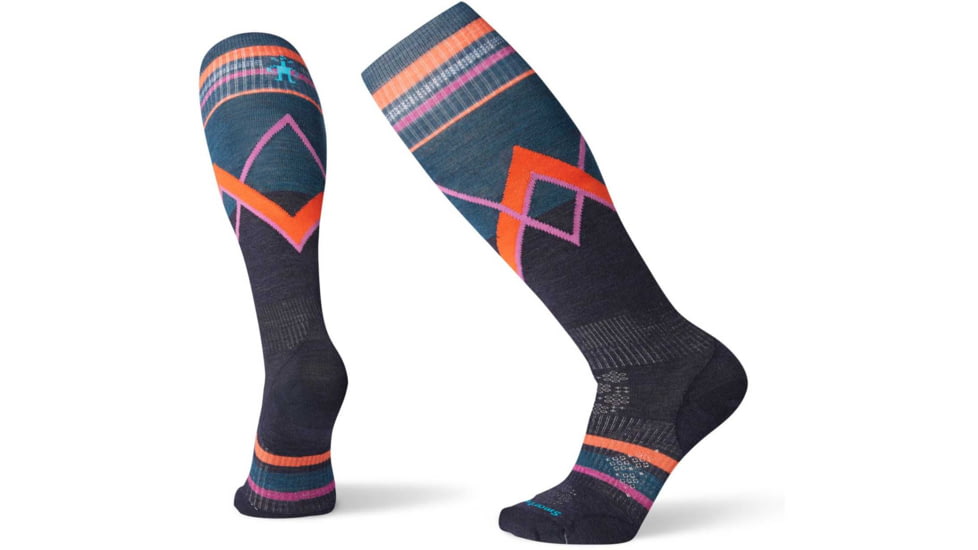 Smartwool PhD Ski Ultra Light Pattern Sock - Womens, Deep Navy, Medium, SW001503092-DEEP NAVYM
