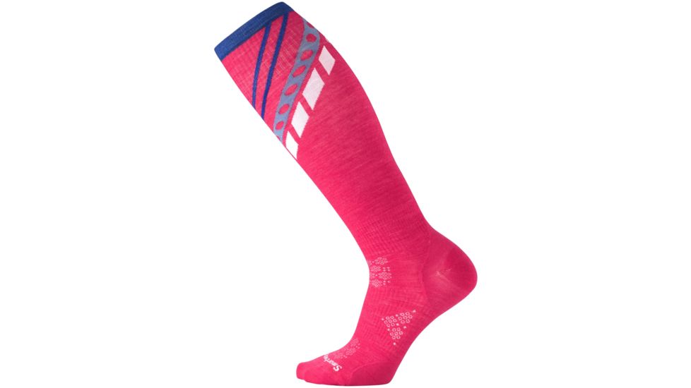 Smartwool PhD Ski Ultra Light Pattern - Women's-Potion Pink-Large