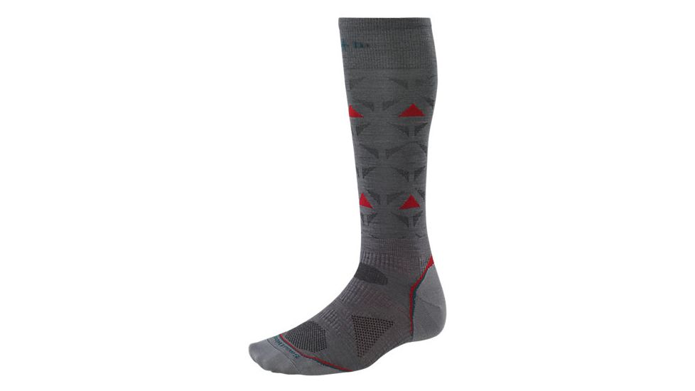 Smartwool PhD Ski Ultra Light Sock - Men's-Graphite-X-Large