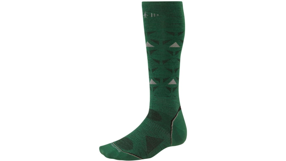 Smartwool PhD Ski Ultra Light Sock - Men's-Grasshopper-Large