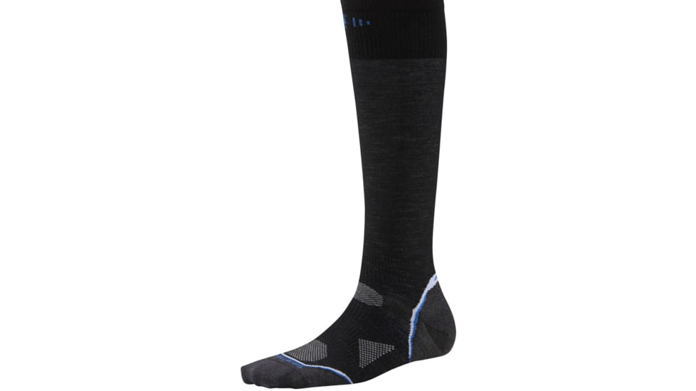Smartwool PhD Ski Ultra Light Sock - Women's-Black/Liberty-Small
