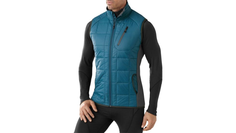 Smartwool PhD SmartLoft Divide Vest - Men's-Deep Sea-Large