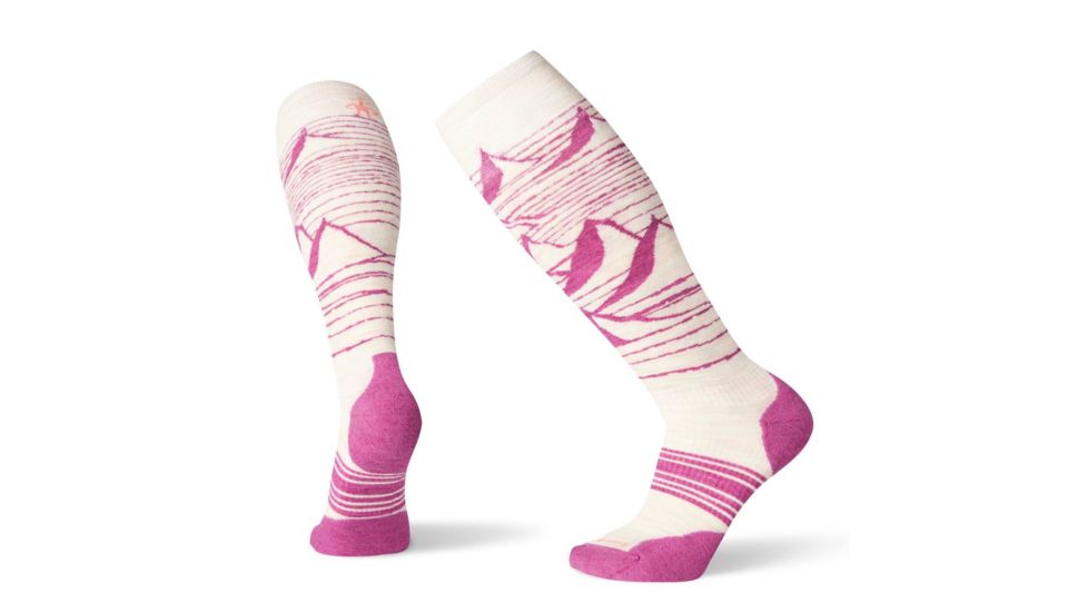 Smartwool PhD Snow Light Elite Socks - Womens, Moonbeam, Large, SW001169A81-L