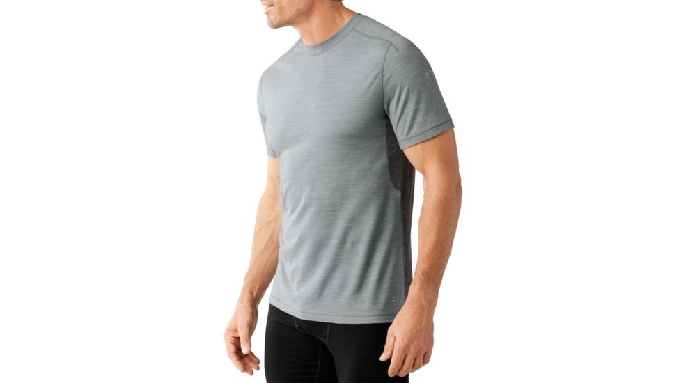 Smartwool PhD Ultra Light Short Sleeve Top - Men's-Light Grey-Small