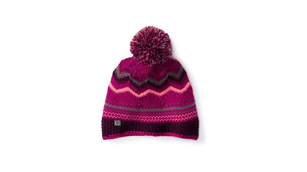 Smartwool Pine Lake Chevron Hat, Berry, One Size, SW0001380441FM