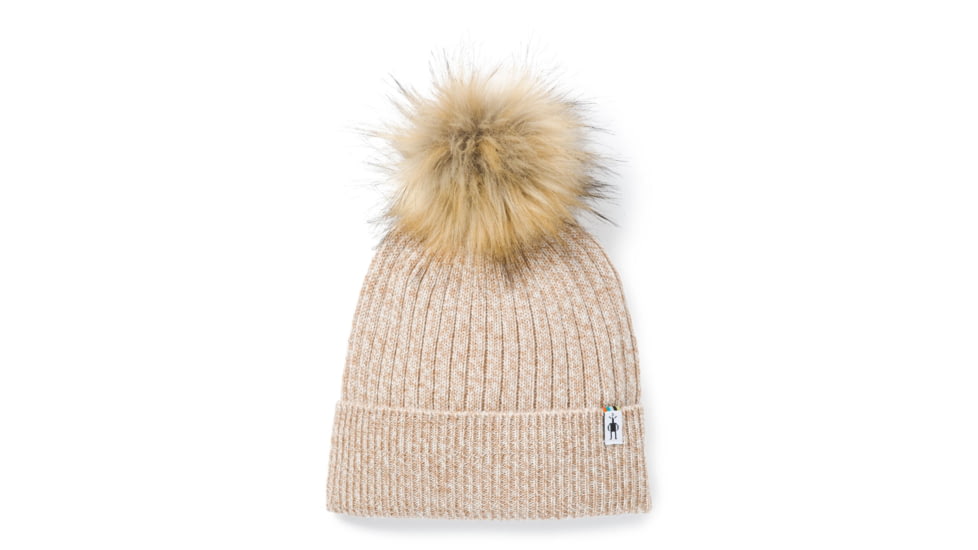 Smartwool Powder Pass Beanie, Camel/Winter White Marl, One Size, SW000464F15-1FM