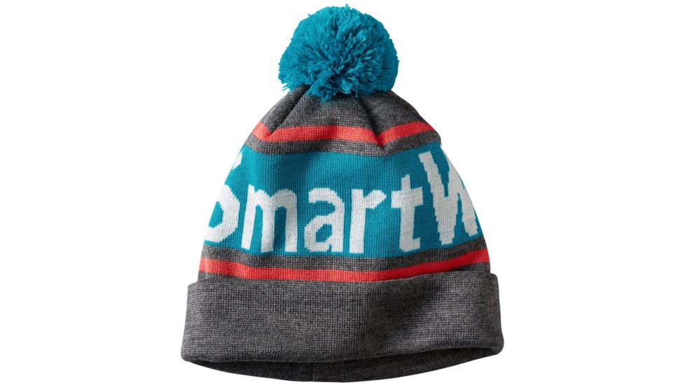 Smartwool Retro logo Beanie - Mens -Medium Gray Heather