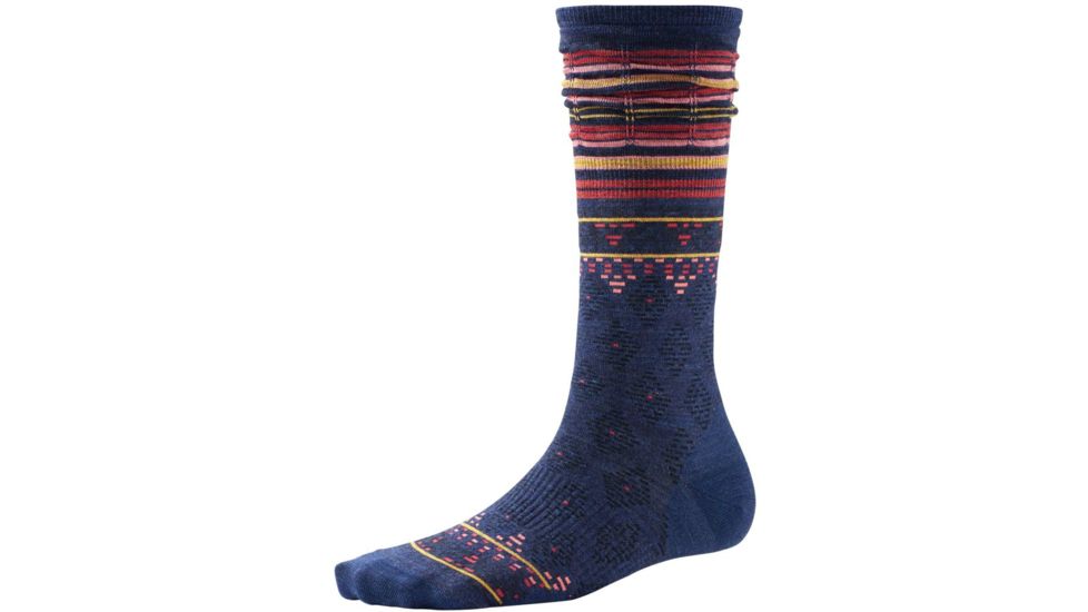 Rocking Rhombus Ultra Light Mid Calf Sock - Womens-Ink-Small