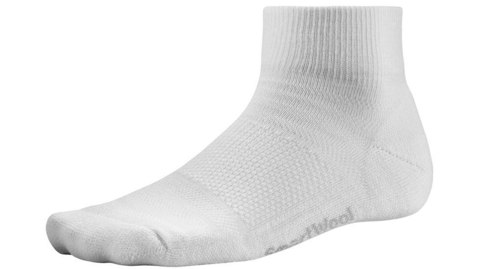 Run Light Mini Sock - Mens-White-Small