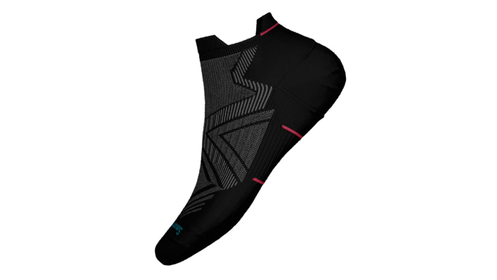 Smartwool Run Targeted Cushion Low Ankle Socks - Womens, Black, Small, SW0016710011-001 BLACK-S
