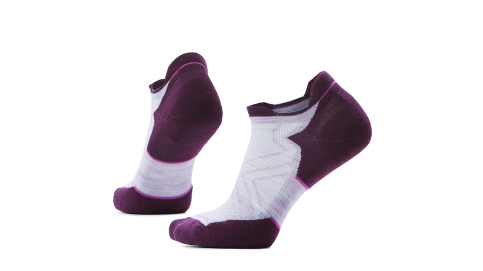 Smartwool Run Targeted Cushion Low Ankle Socks - Womens, Purple/White, Medium, SW001671Q52100M000