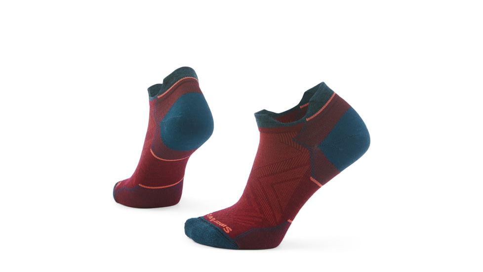 Smartwool Run Zero Cushion Low Ankle Socks - Womens, Tibetan Red, Large, SW001668A25100L000