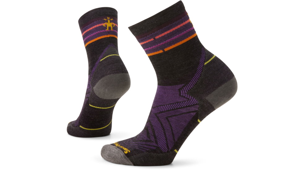 Smartwool Run Zero Cushion Mid Crew Socks - Womens, 003 Charcoal, Large, SW001676003L