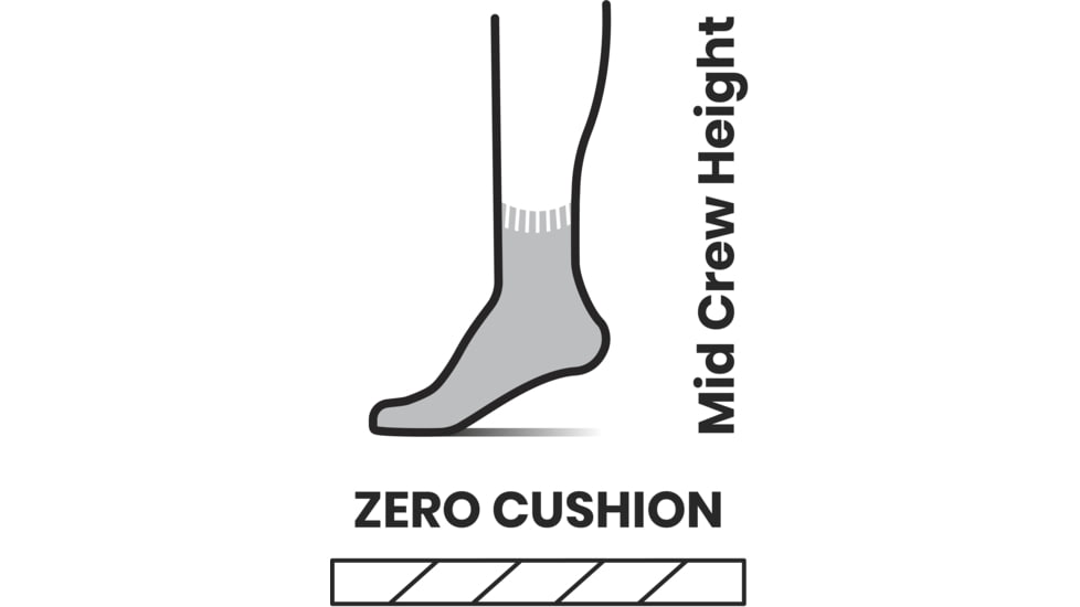 Smartwool Run Zero Cushion Mid Crew Socks - Womens, H76 Purple Eclipse, Small, SW001676H76S