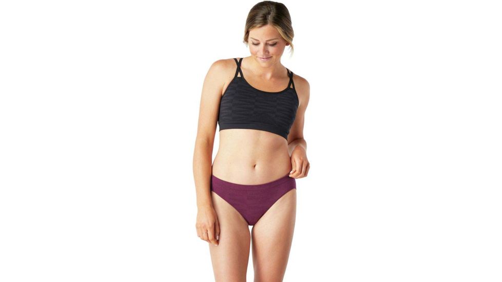 Smartwool Seamless Bikini - Womens, Sangria, Large, SW016237B48-L