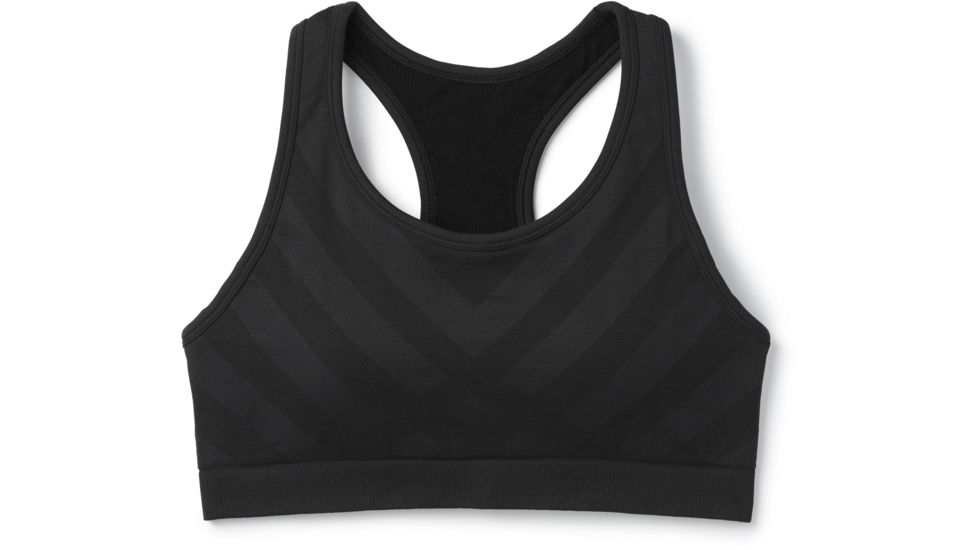 Smartwool Seamless Racerback Bra - Womens, Black, Small, SW015126001-S