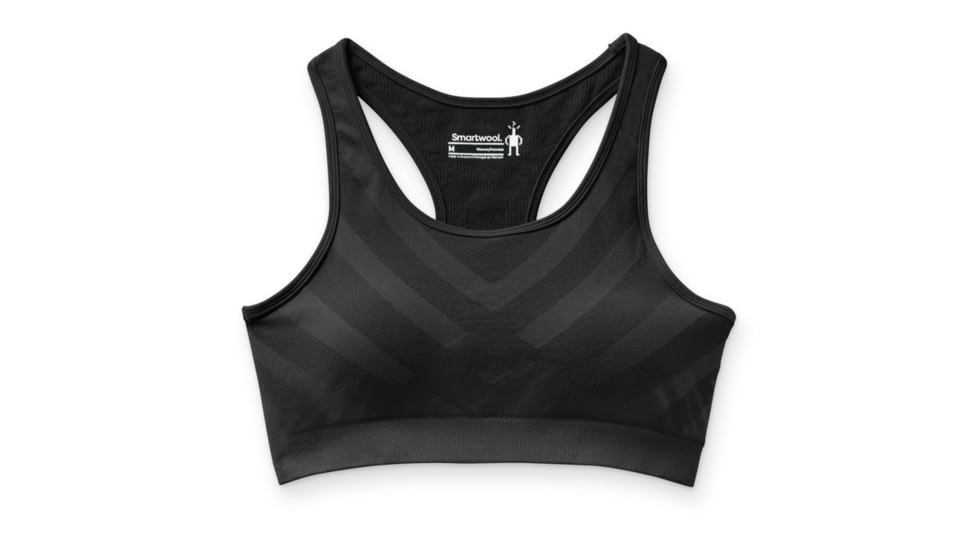 Smartwool Seamless Racerback Bra - Womens, Black, Extrta Large, SW000846001XL