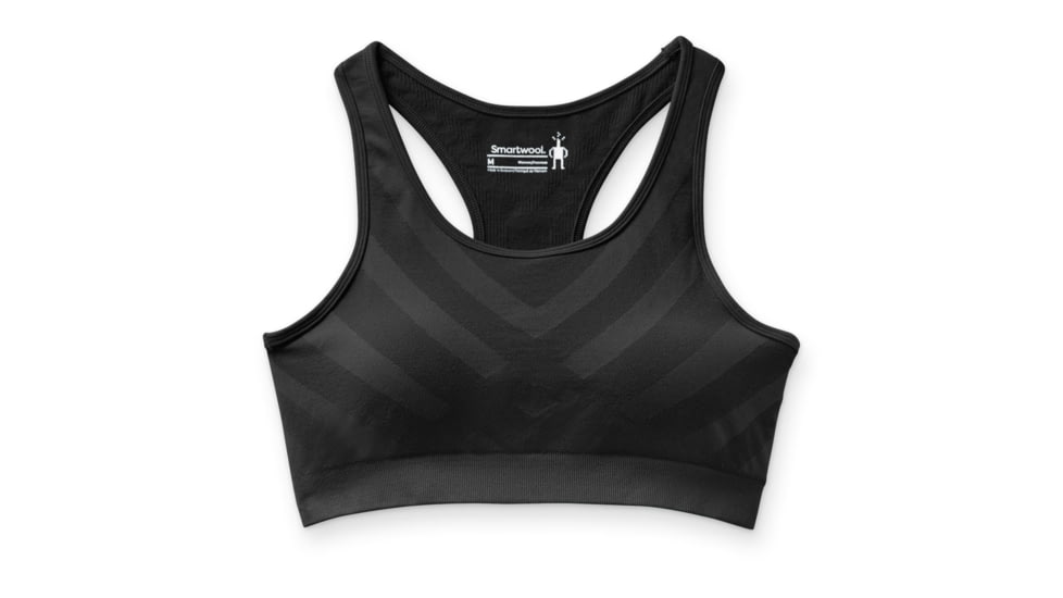 Smartwool Seamless Racerback Bra - Womens, Black, Large, SW000846001L