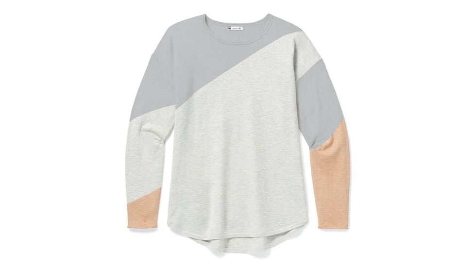 Smartwool Shadow Pine Colorblock Sweater - Womens, Ash Heather, Medium, SW016395047-M